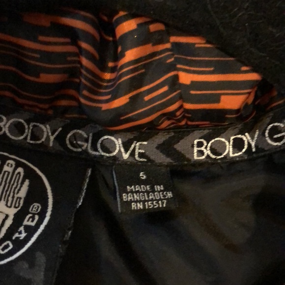 Body Glove boys hooded gray and orange puffer jacket orange zippers Size 5 - Picture 8 of 11